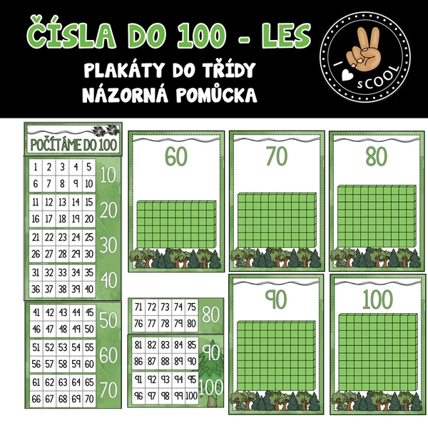 Čísla do 100 - les 1
