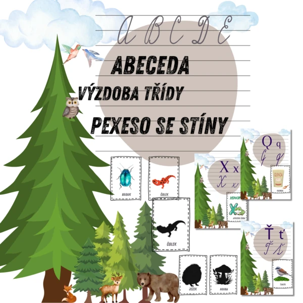 LES - Abeceda výzdoba třídy + pexeso 1