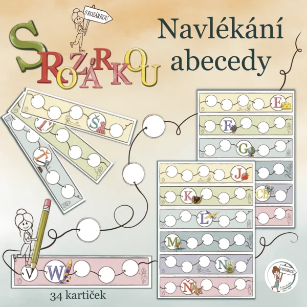 Navlékání abecedy S Rozárkou 1