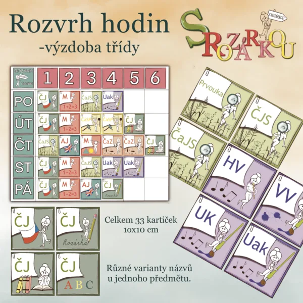Rozvrh hodin S Rozárkou 1