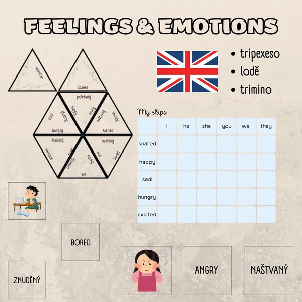 Feelings and emotions - trimino, tripexeso, lodě 1