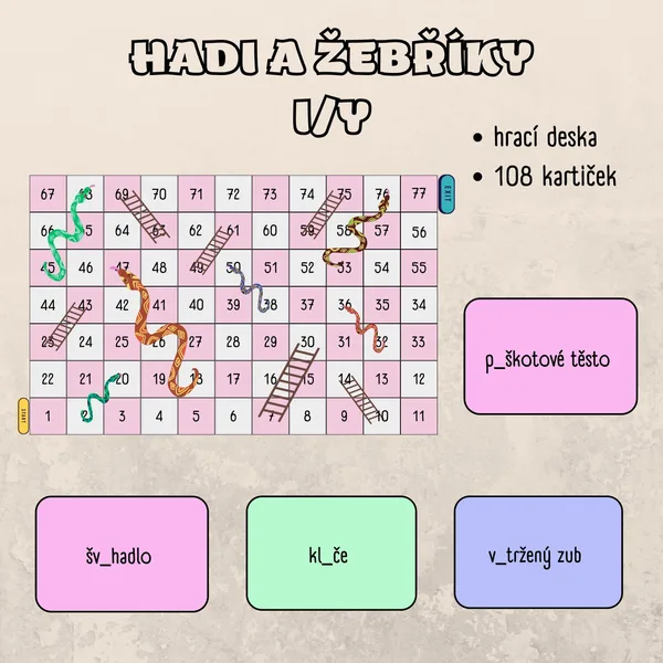 Hadi a žebříky - i/y 1