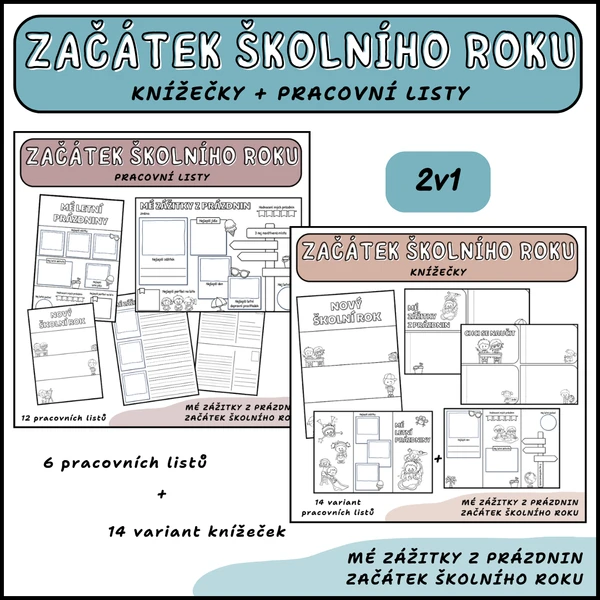 Začátek školního roku - knížečka + pracovní listy 1