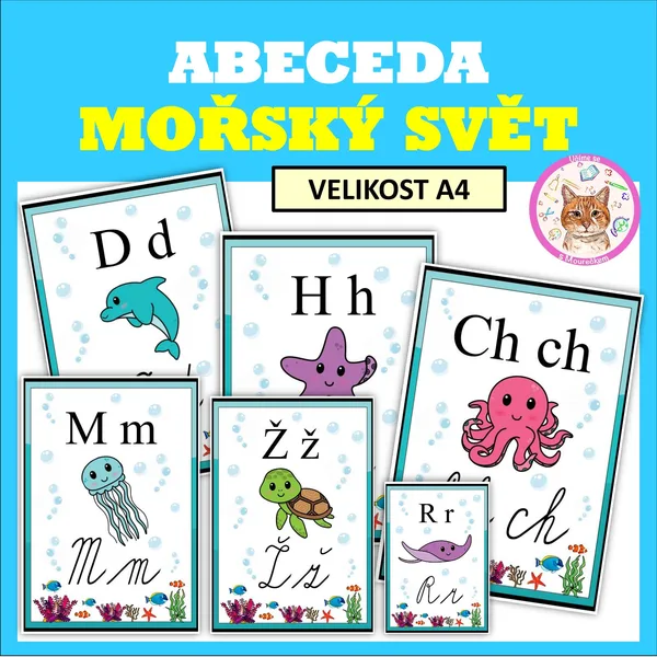 OBRÁZKOVÉ PLAKÁTY - ABECEDA - Mořský svět 1