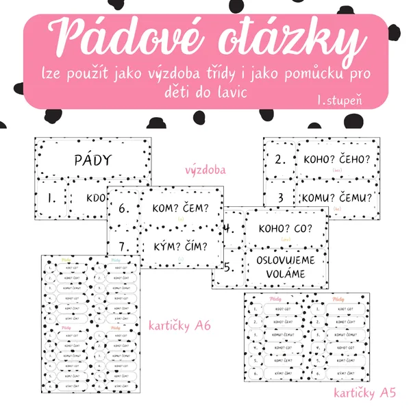 Puntíková třída - PÁDOVÉ OTÁZKY 1
