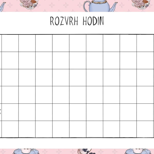 Rozvrh hodin k tisku 1
