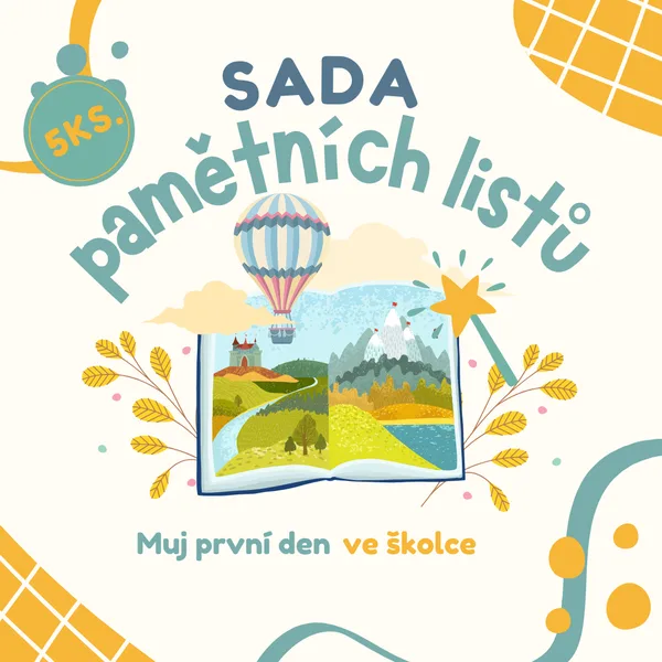 Sada pamětních listů - první den ve školce  1