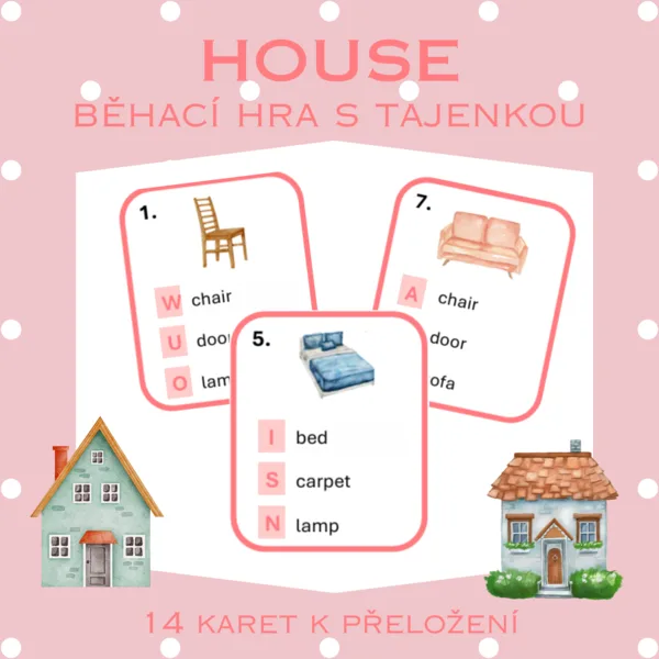 House - běhací hra s tajenkou 1