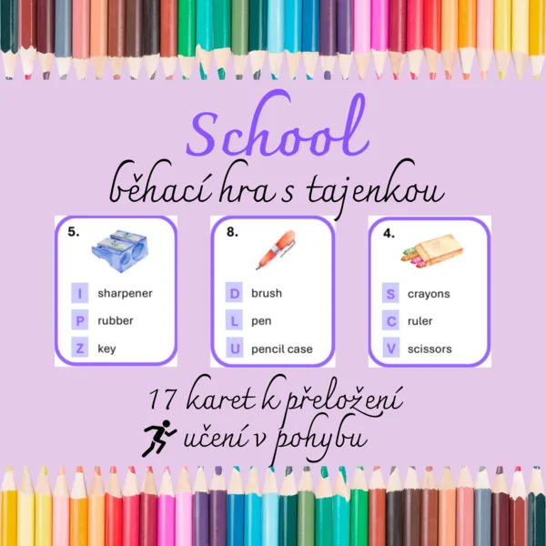 School - běhací hra s tajenkou 1