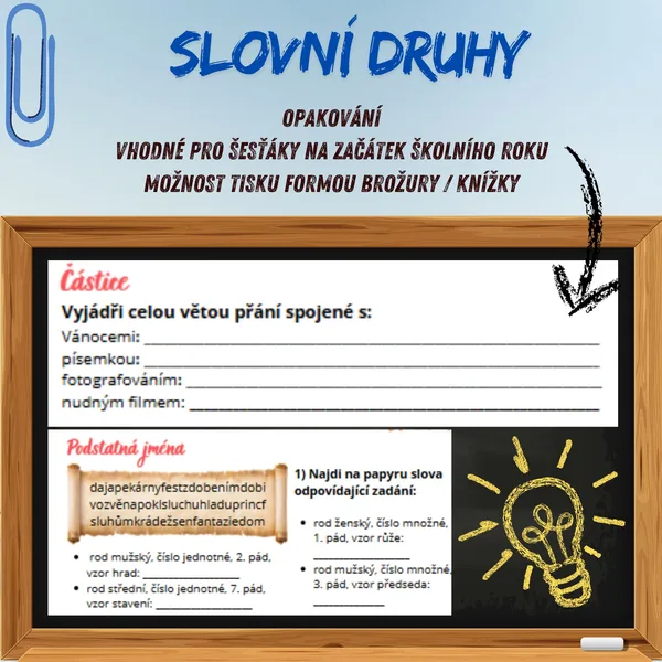 Slovní druhy (souhrnné opakování) 1