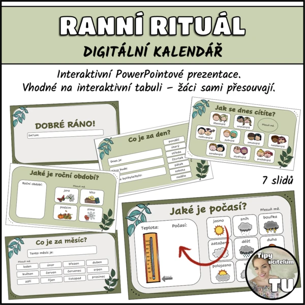 Digitální kalendář - ranní rituál 1
