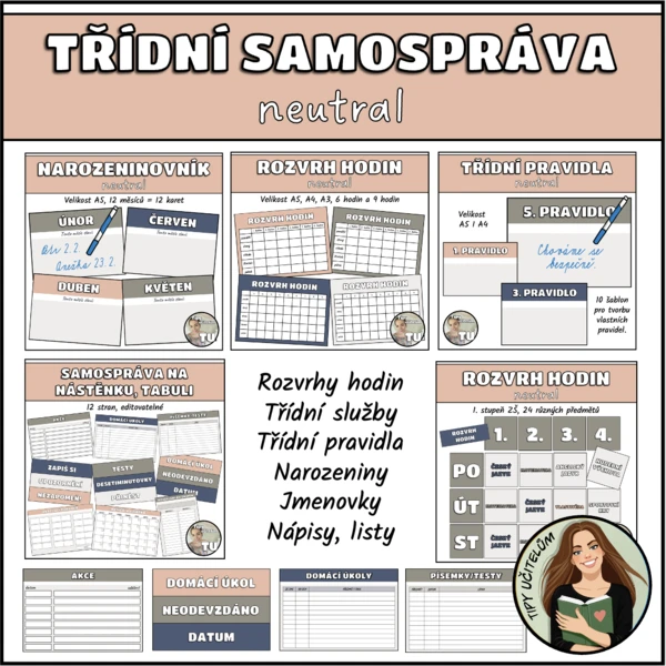 Třídní samospráva - balíček neutral (7 produktů, přes 60 stran) 1