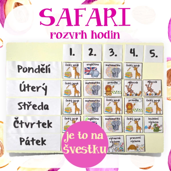 SAFARI - rozvrh hodin 1