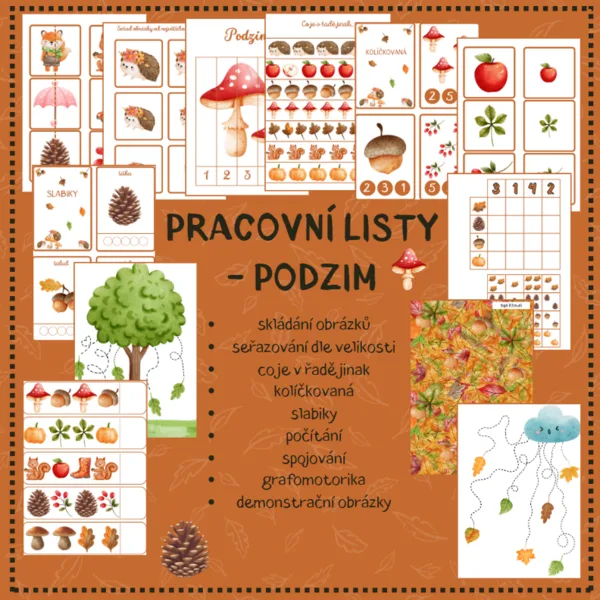 PODZIM - pracovní listy 1