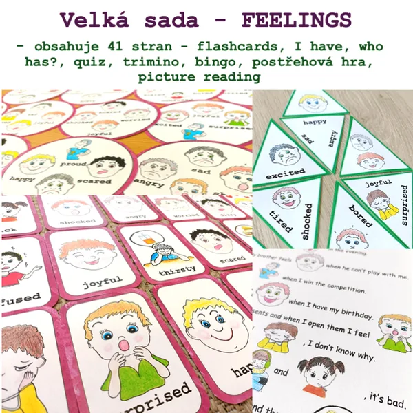 Feelings - velká sada aktivit 1