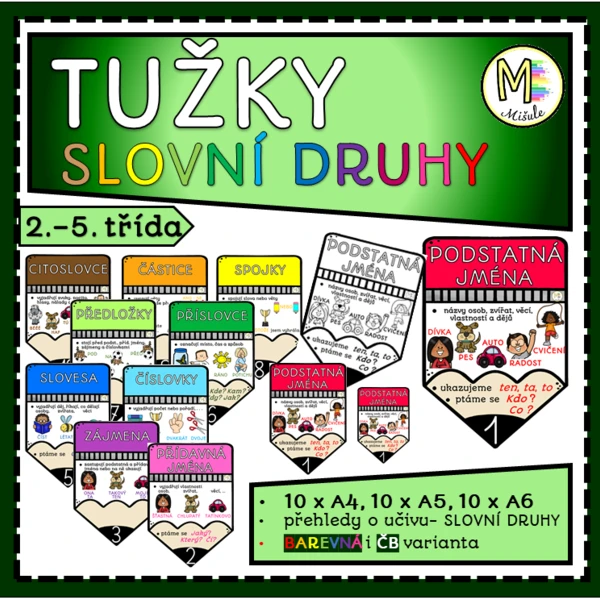 SLOVNÍ DRUHY- TUŽKY 1