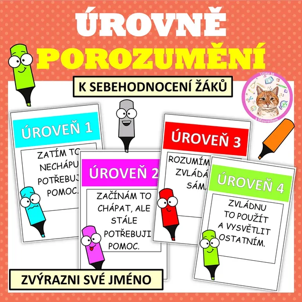ÚROVNĚ POROZUMĚNÍ - Zvýrazňovače 1