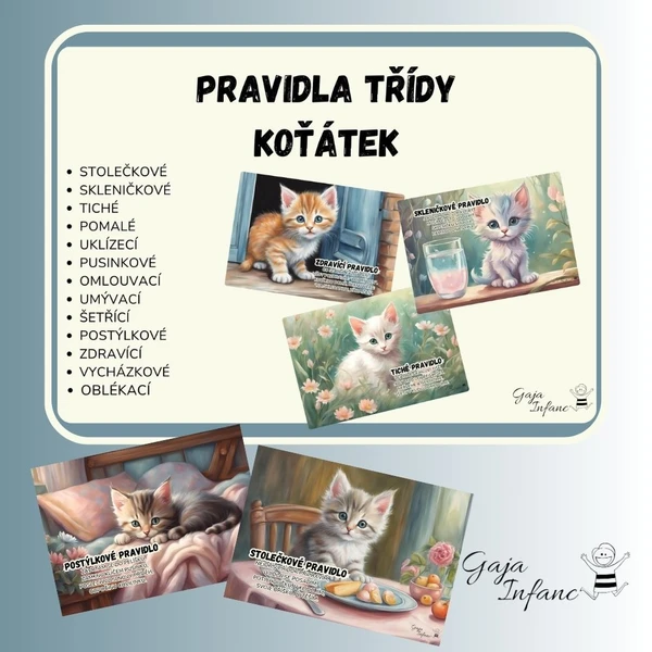 Pravidla třídy- koťátka 1