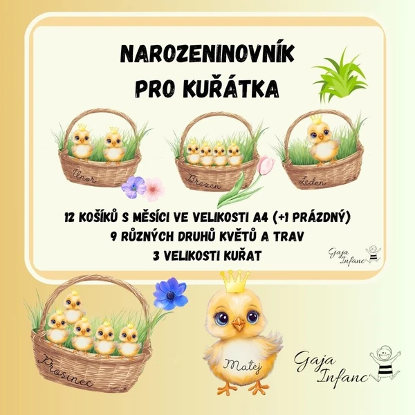 Narozeninovník pro kuřátka 1