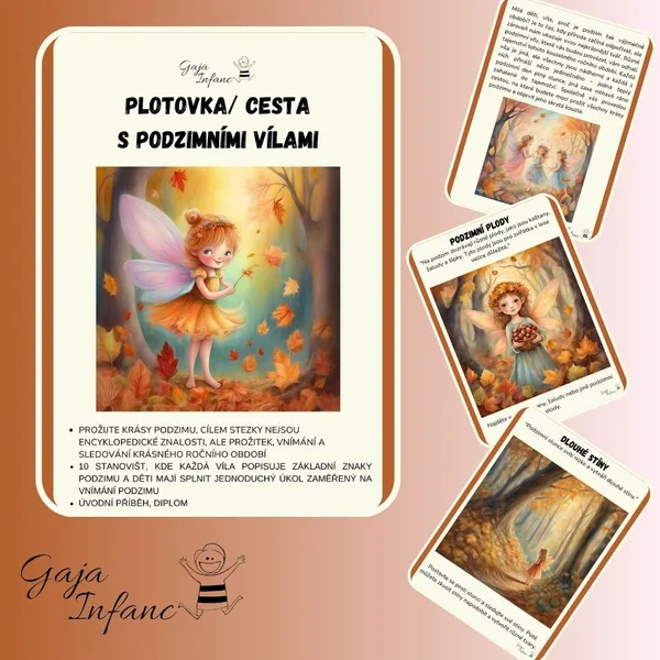 Podzimní cesta/ plotovka s vílami 1