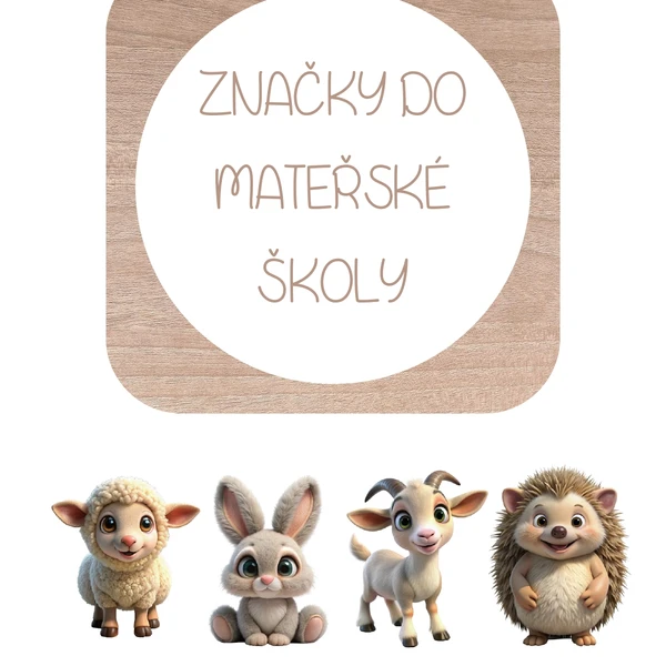 Značky do mateřské školy 1