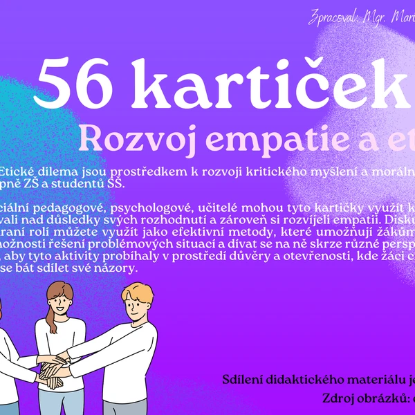 56 kartiček - Rozvoj empatie a etiky 1