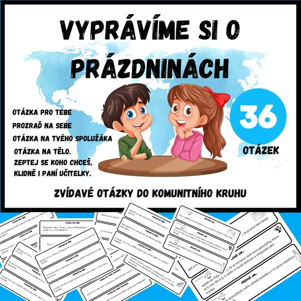 VYPRÁVÍME SI O PRÁZDNINÁCH - komunitní kruh, legrace, pantomima 1