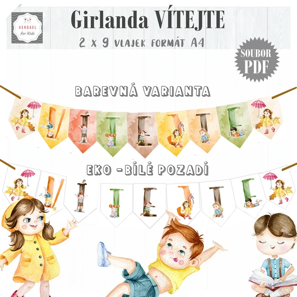 GIRLANDA VÍTEJTE 1