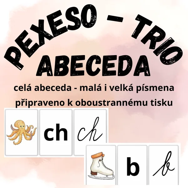 Pexeso trio - Abeceda 1