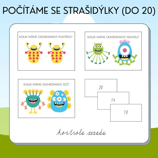 Počítáme se strašidýlky do 20 1