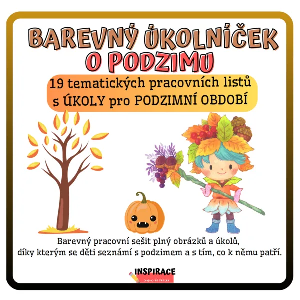Barevný úkolníček O PODZIMU 1