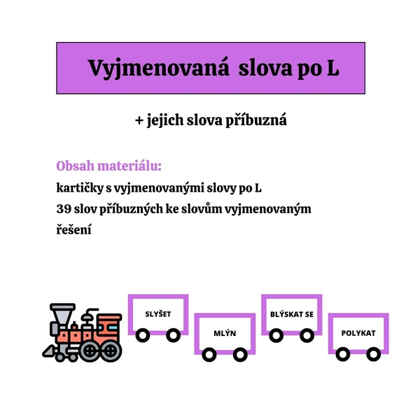 VYJMENOVANÁ SLOVA po L 1