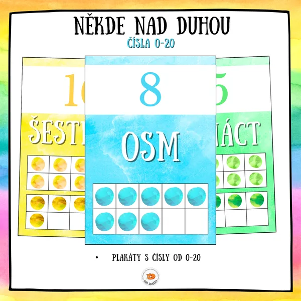 Někde nad duhou - čísla 0 - 20 1