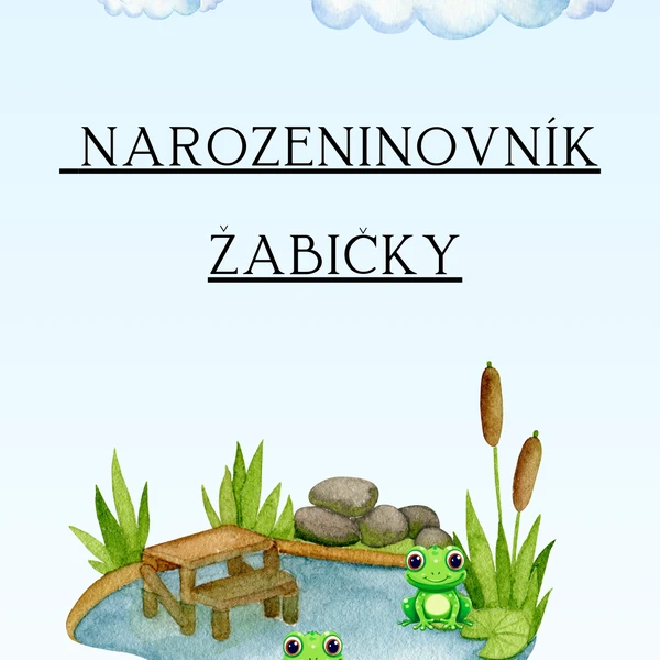 Narozeninovník - žabky 1