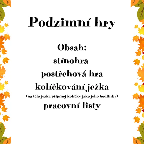 Podzimní hry 1