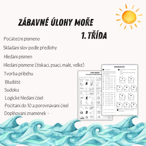 Zábavné úlohy MOŘE 1. třída 1