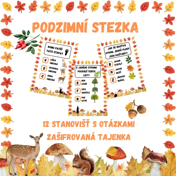 Podzimní stezka s tajenkou 1