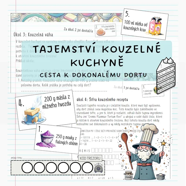 Tajemství kouzelné kuchyně (2 verze: 1. klasická, 2 s QR kódy) 1