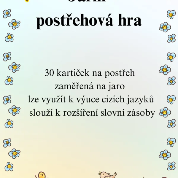 Jarní postřehová hra 1