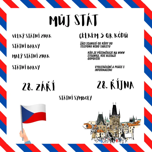 Můj stát (Den české státnosti, Den vzniku Československa) - práce s QR kódy 1