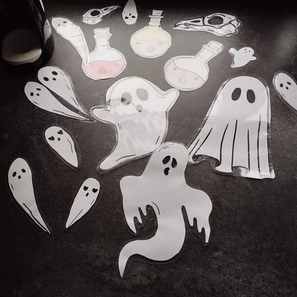 Halloween - Výzdoba do oken i do třídy  1