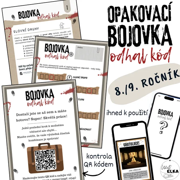 OPAKOVACÍ BOJOVKA – odhal kód (8. a 9. třída) 1