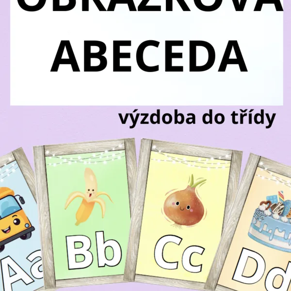 Obrázková abeceda - výzdoba třídy 1