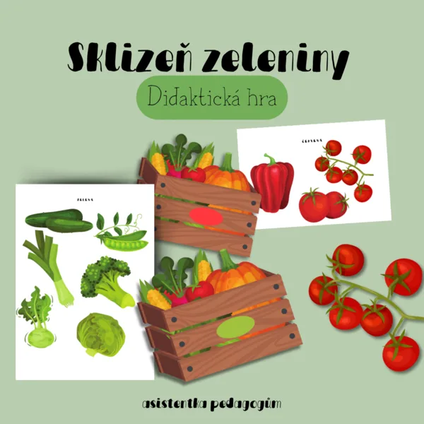 Sběr zeleniny - didaktická hra 1