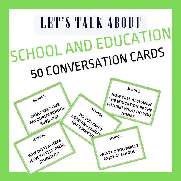 SCHOOL CONVERSATION CARDS 1
