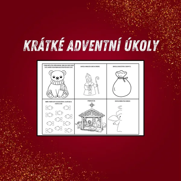 KRÁTKÉ ADVENTNÍ ÚKOLY pro předškoláky a první třídy ZŠ 1