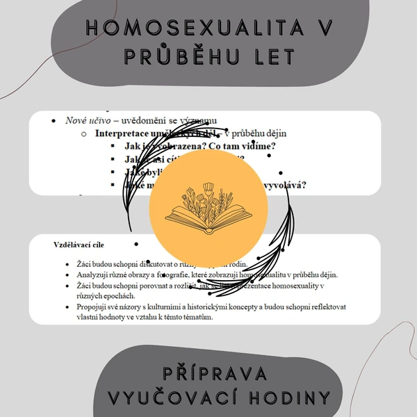 Plán vyučovací hodiny - Homosexualita v průběhu let 1
