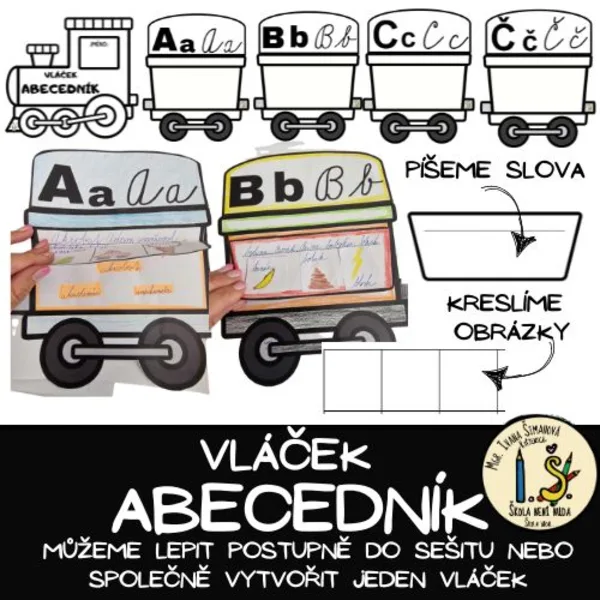 Vláček ABECEDNÍK, písmenkář 1