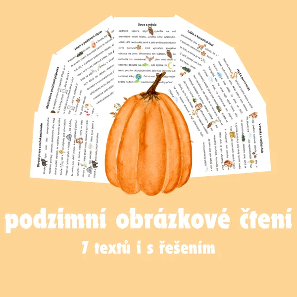 Podzimní obrázkové čtení 1