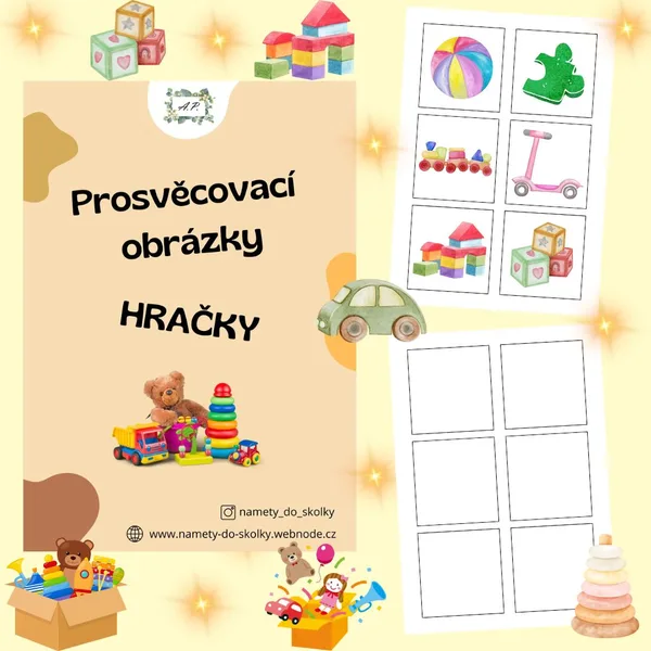 Prosvěcovací obrázky - Hračky  1